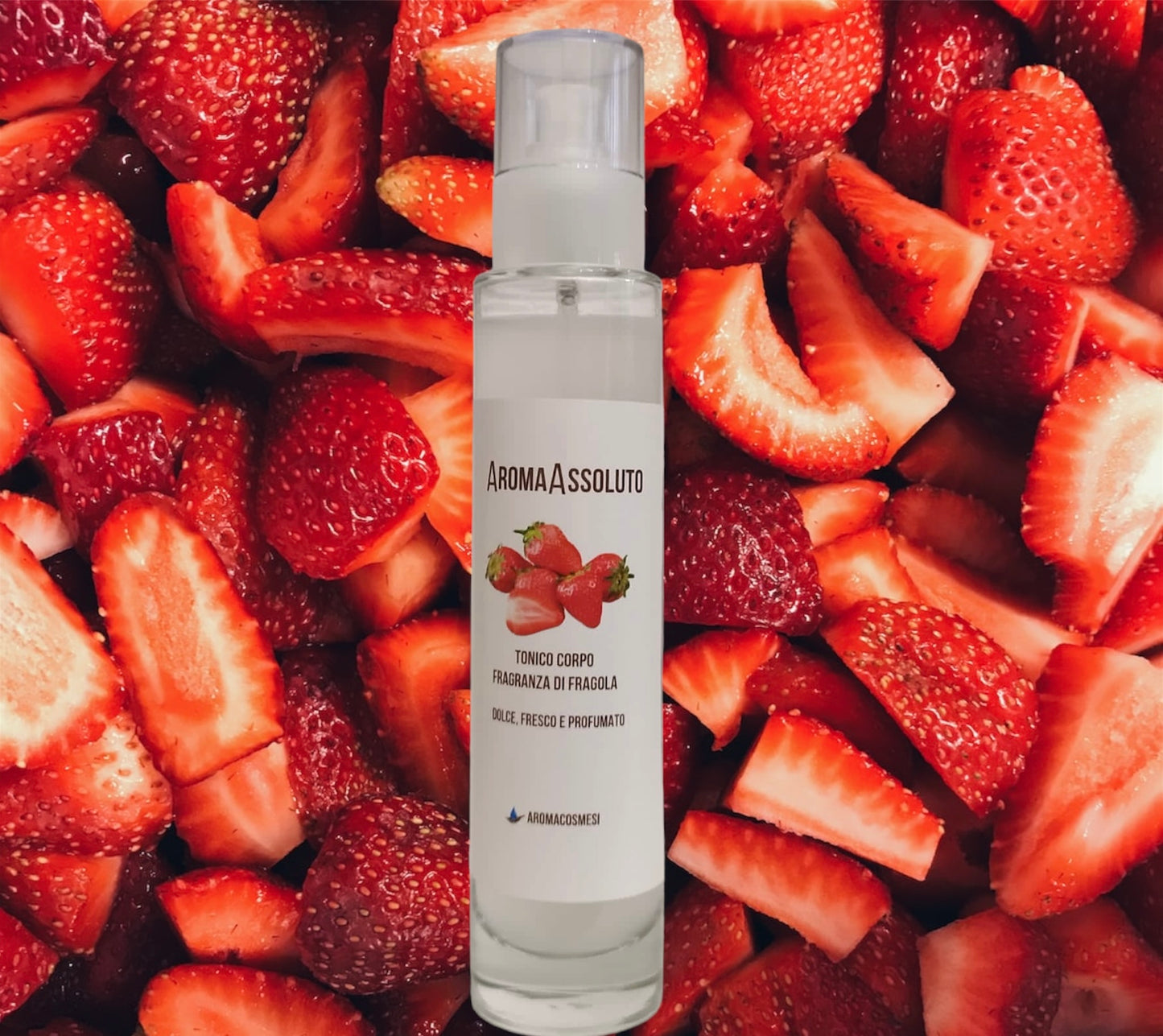 tonico corpo e capelli alla fragola